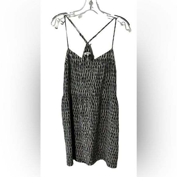 Madewell Silk Sunlight Cami Dress Painted Feathers - Picture 2 of 5